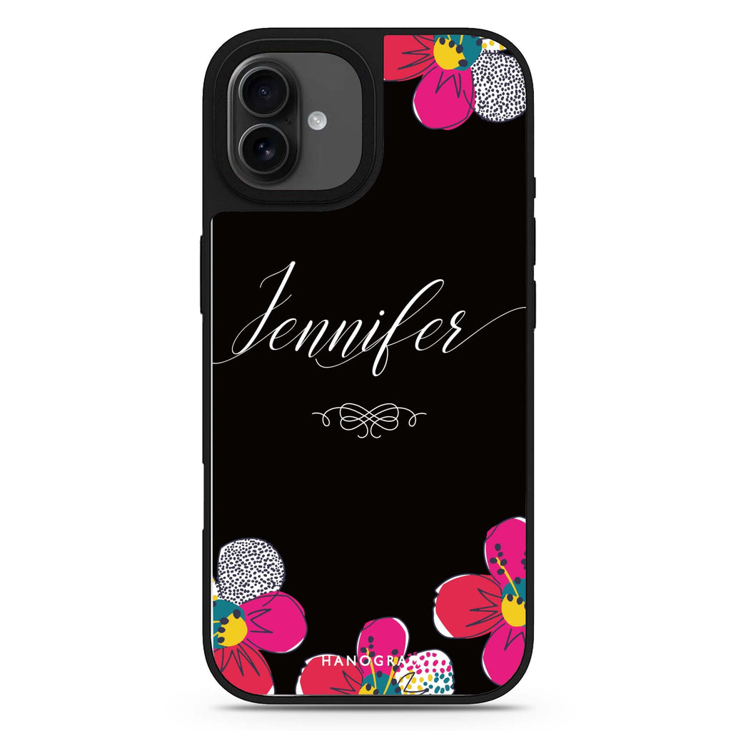 Stunning Floral iPhone 17 花卉鏡面手機殼 主圖設計