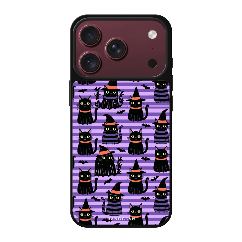 Violet Cat Coven 鏡面手機殼