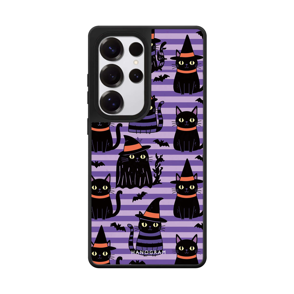 Violet Cat Coven Samsung Galaxy 鏡面手機殼