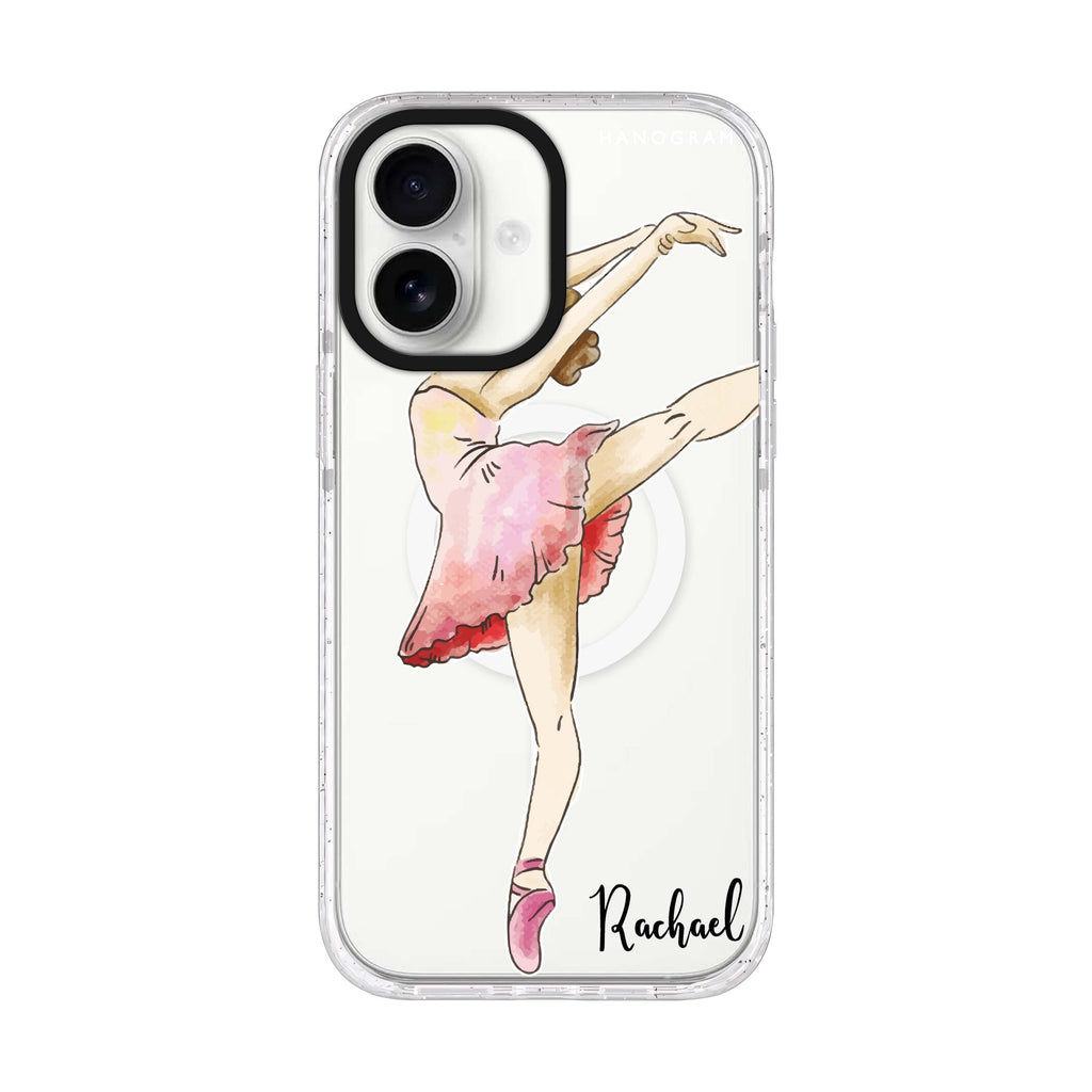 Ballet Girl iPhone 17 水晶透明保護殼正面展示