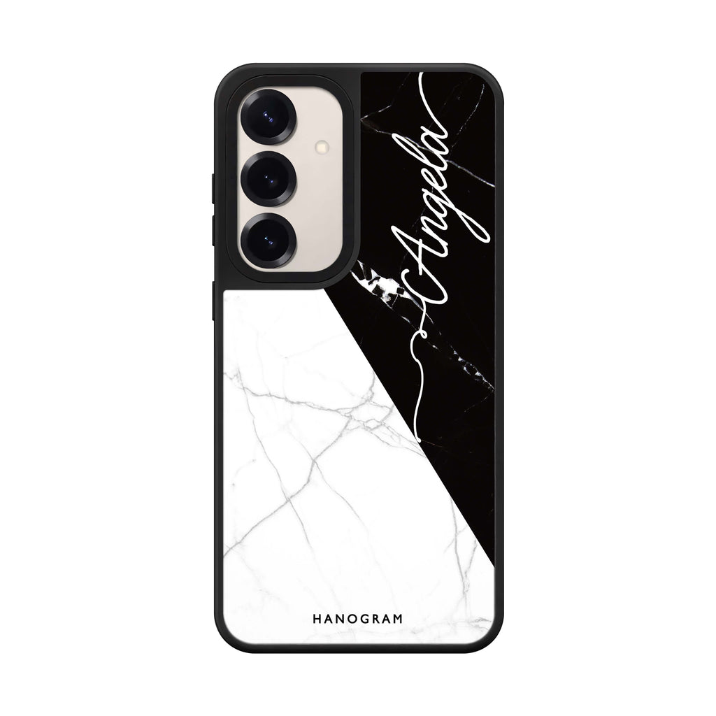Black And White Marble 鏡面手機殼