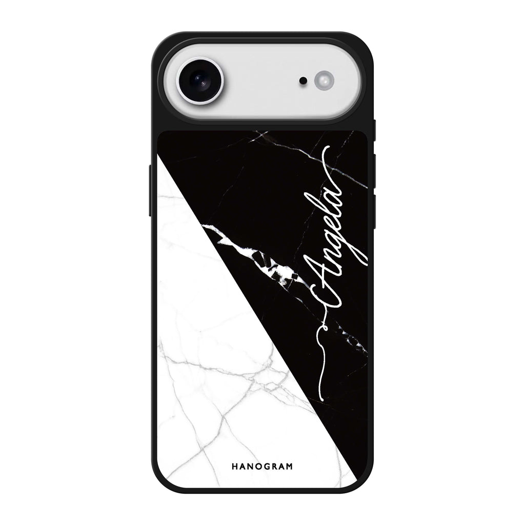 Black And White Marble 鏡面手機殼