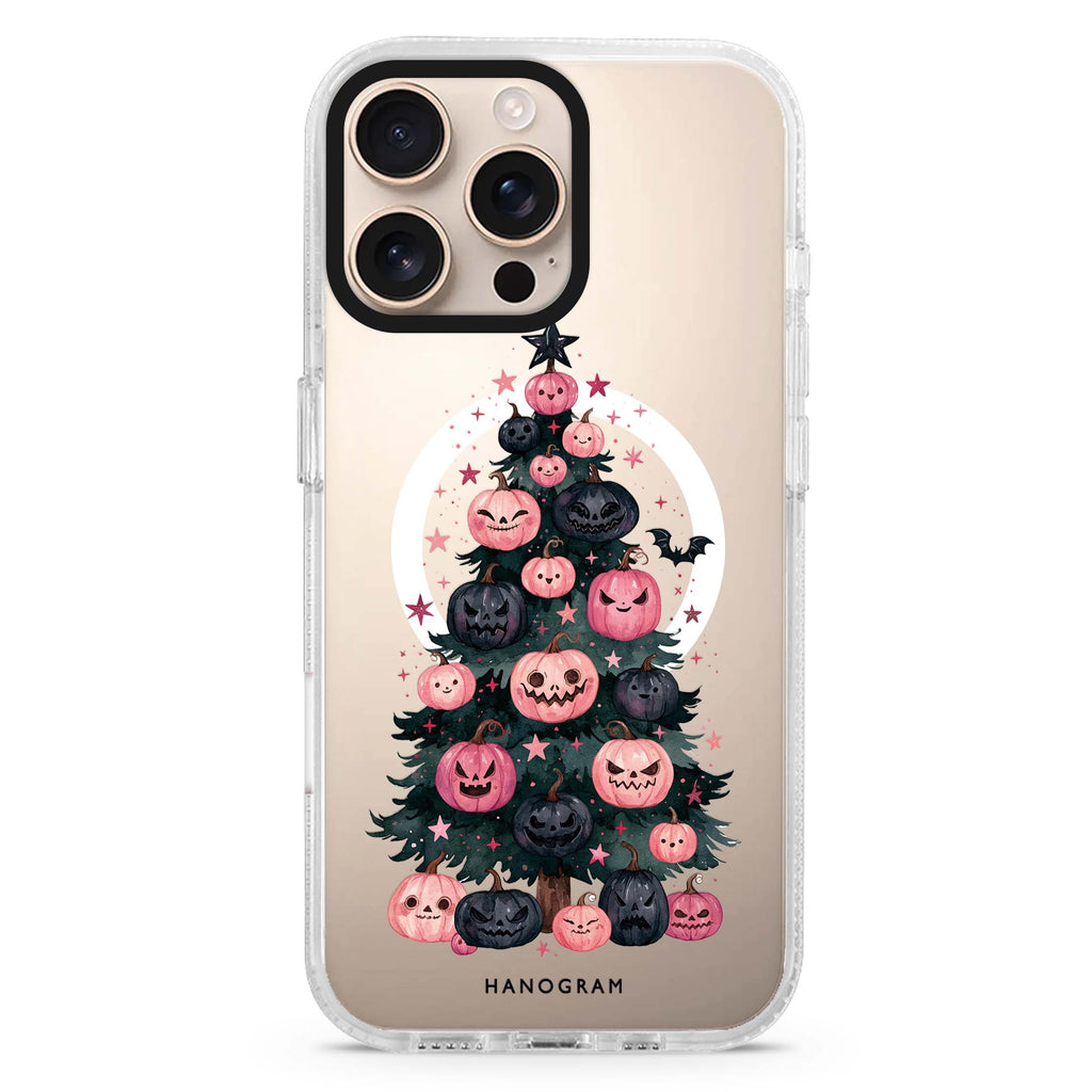 Pink Pumpkin Evergreen Magsafe 兼容水晶透明保護殼