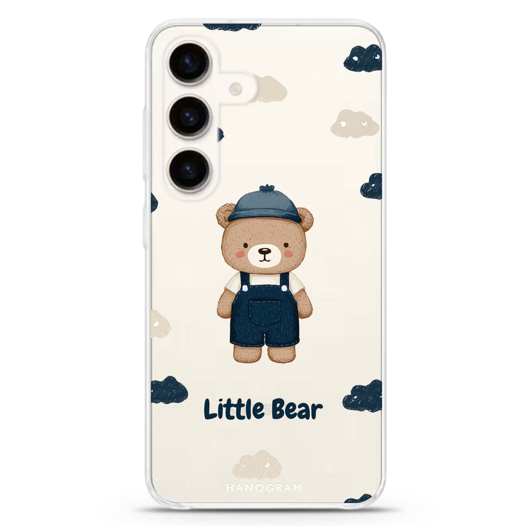 Cloud Bear Samsung Galaxy S26/S25/S24 水晶透明保護殼正面展示