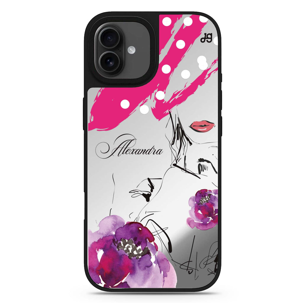 Floral Makeup iPhone 17 花卉鏡面手機殼 主圖設計