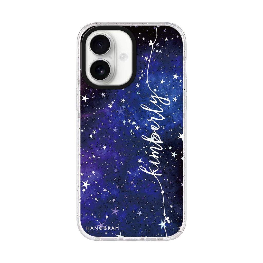 Stardust iPhone 17 水晶透明保護殼正面展示