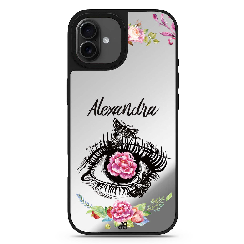 Flower in Eye iPhone 17 花卉鏡面手機殼 主圖設計