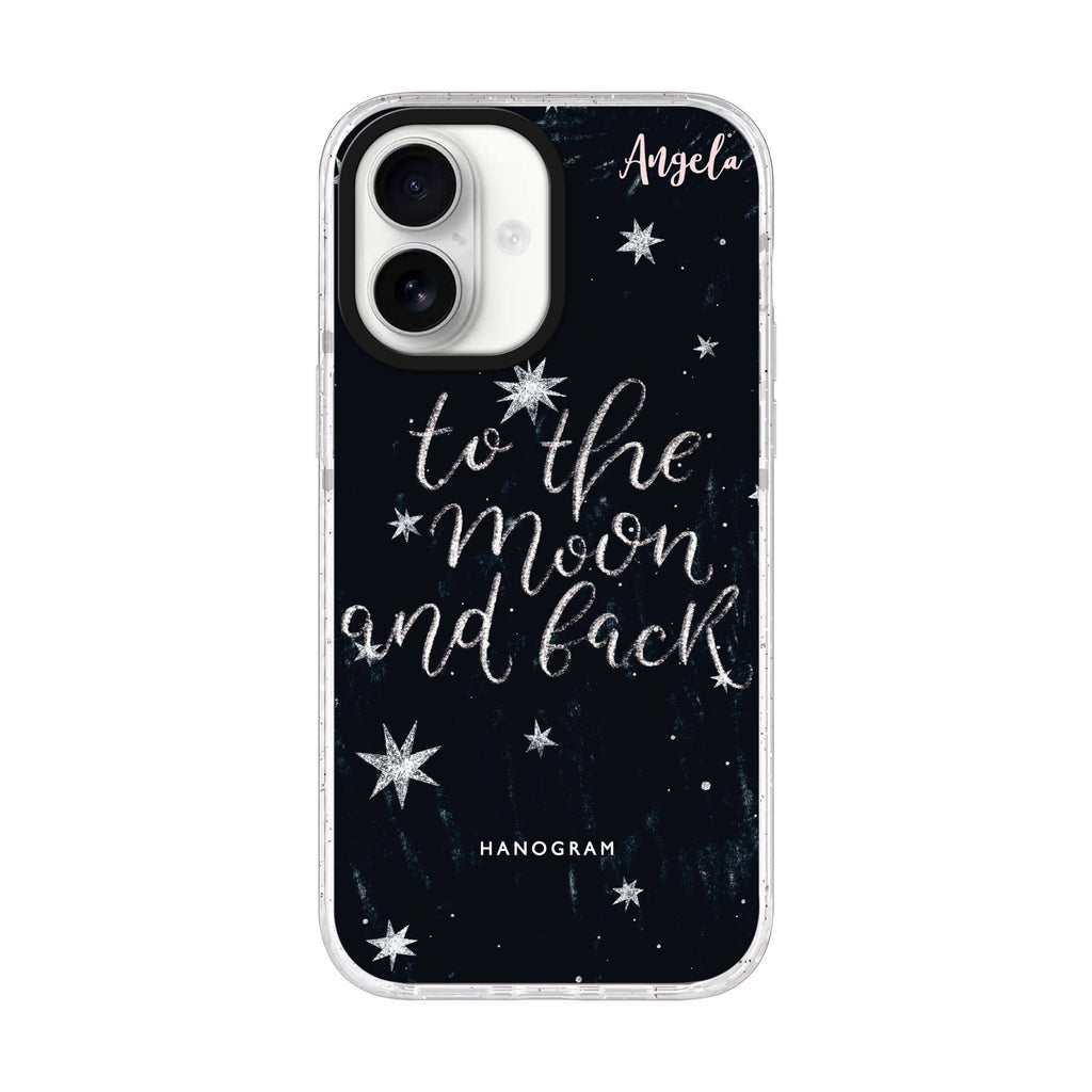 To the moon and back iPhone 17 水晶透明保護殼正面展示