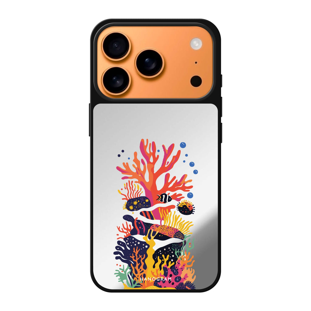 Groovy Reef 自然風 iPhone 17 Pro Max 鏡面手機殼主圖