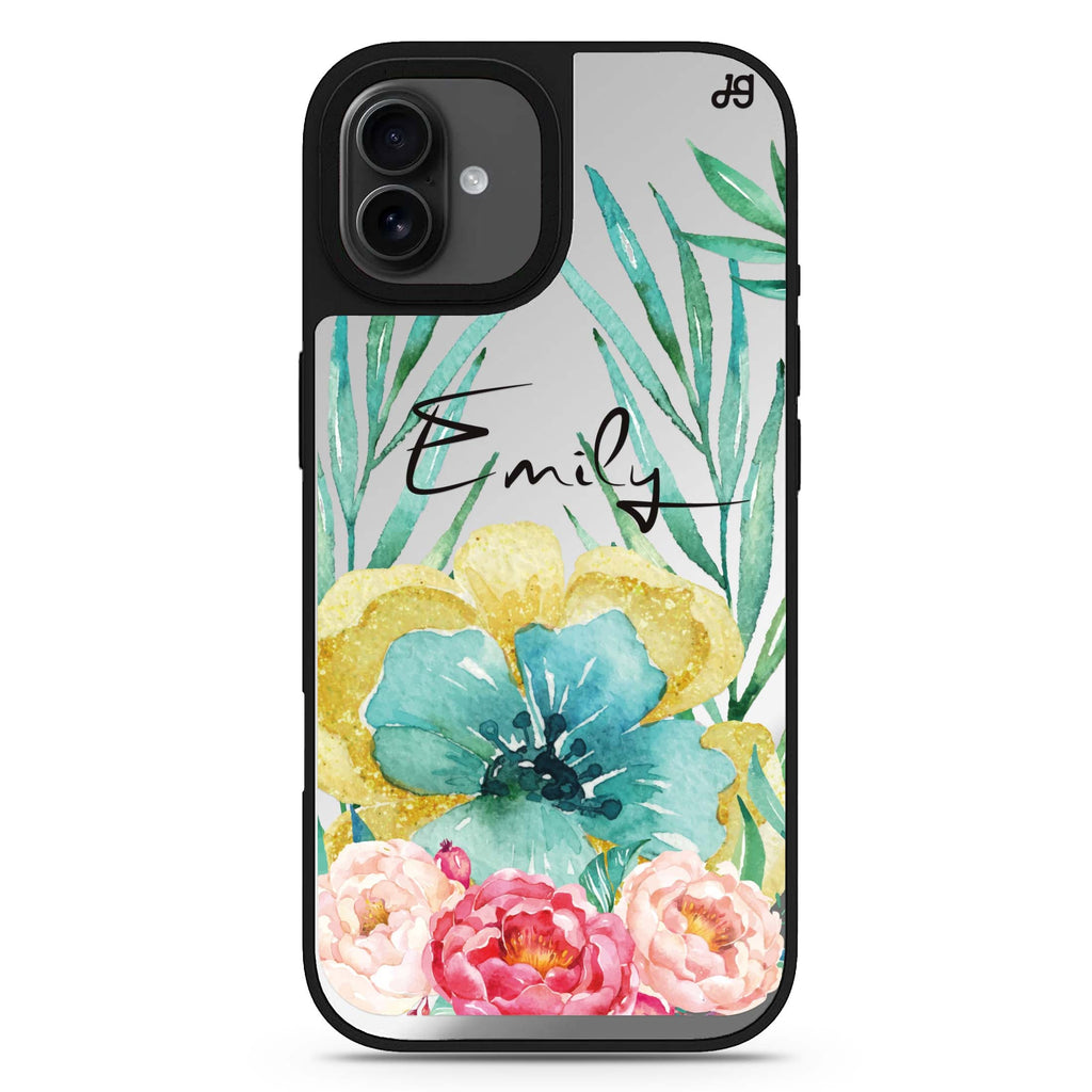 The Great Golden Flower iPhone 17 花卉鏡面手機殼 主圖設計