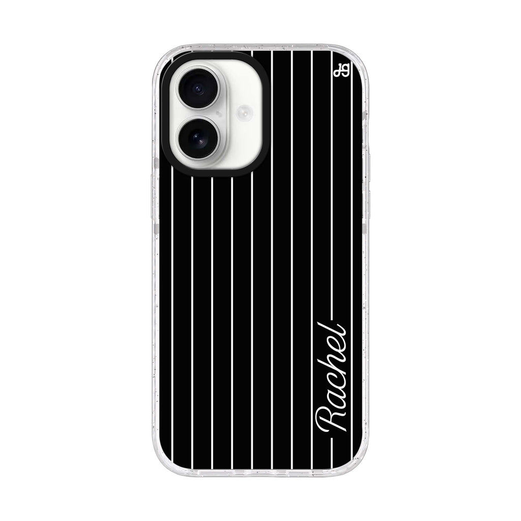 Stripes I iPhone 17 水晶透明保護殼正面展示