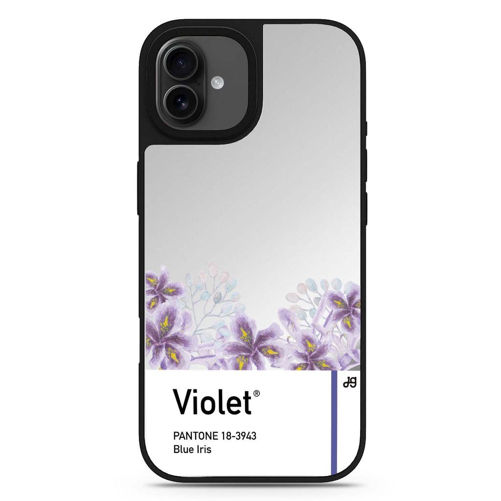 #18-3943 Blue Iris I iPhone 17 色彩設計鏡面手機殼 主圖設計