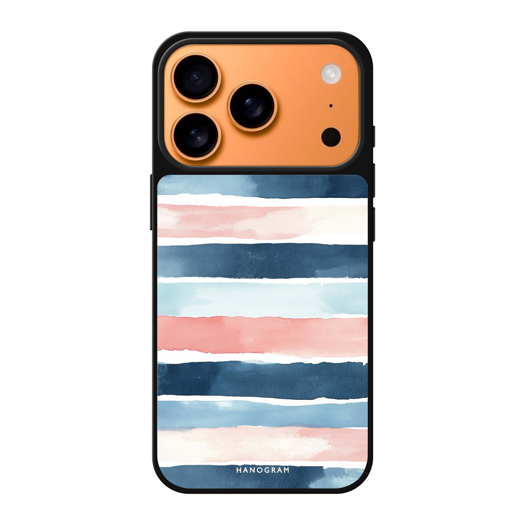 Seabreeze Stripes 圖案 iPhone 17 Pro Max 鏡面手機殼主圖
