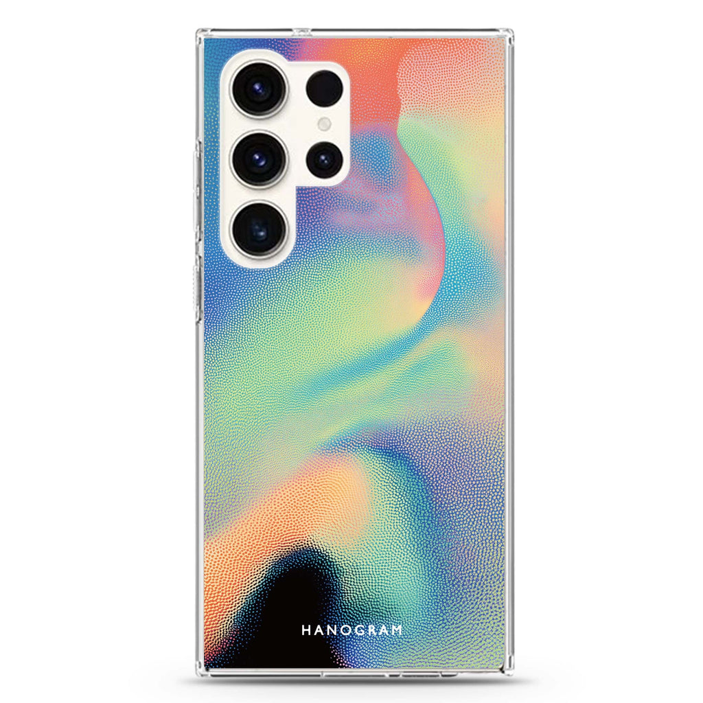 Rainbow Flow Samsung Galaxy Ultra 透明保護殼，適用 S26/S25/S24/S23 Ultra，圖1