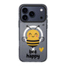 Happy Bee iPhone 17 Pro Max MagSafe 水晶透明保護殼 蜜蜂圖案設計 圖1