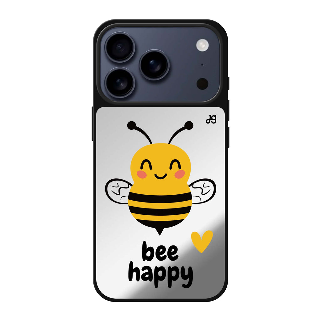 Happy Bee 動物 iPhone 17 Pro Max 鏡面手機殼主圖