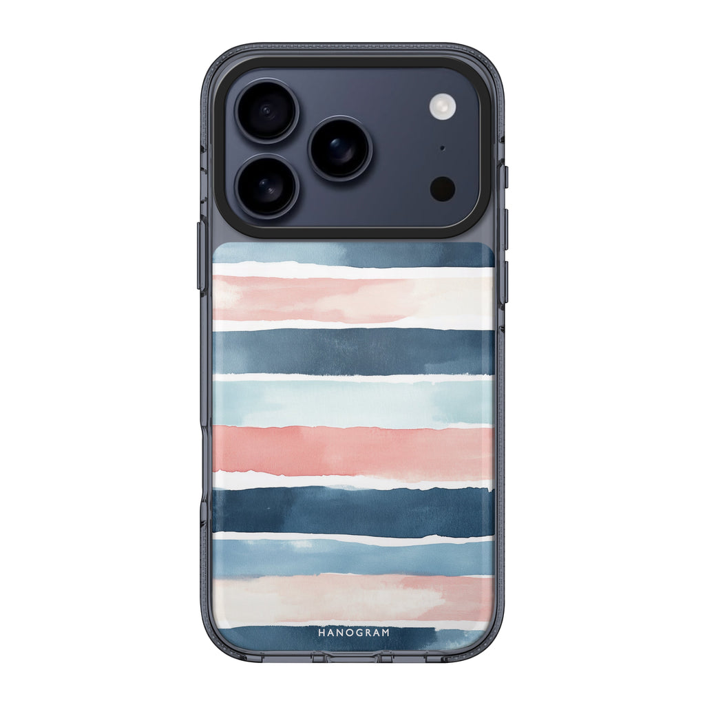 Seabreeze Stripes iPhone 17 Pro Max MagSafe 水晶透明保護殼 圖案款設計 圖1