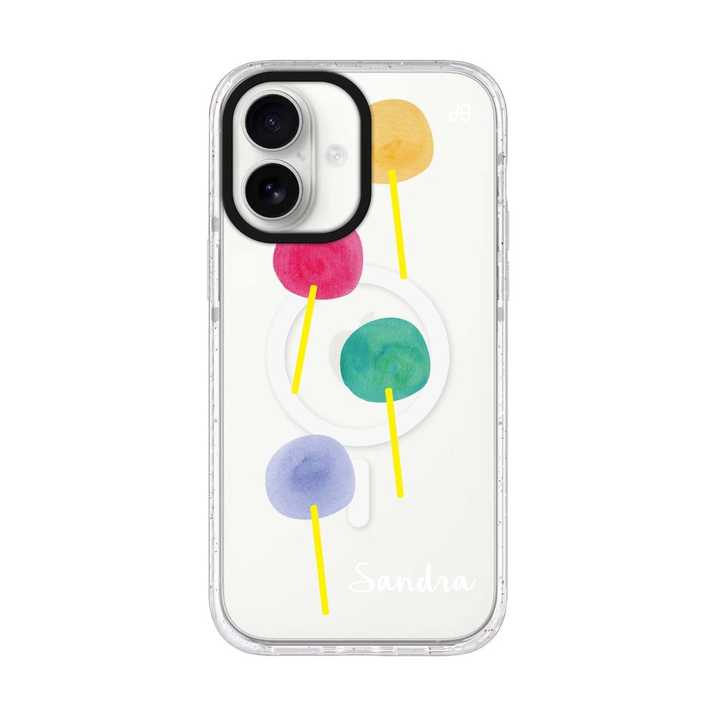 Colorful Candy I iPhone 17 水晶透明保護殼正面展示