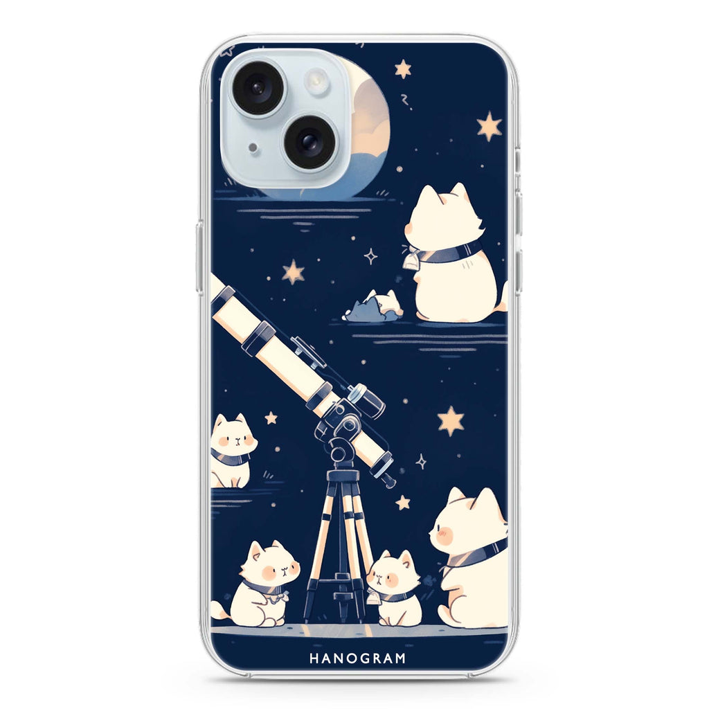 Stargazer Purr iPhone 15 Plus 水晶透明保護殼