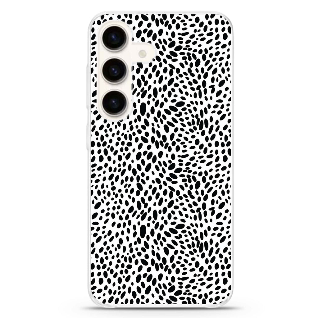 Spotted Elegance Samsung Galaxy S26/S25/S24 水晶透明保護殼正面展示