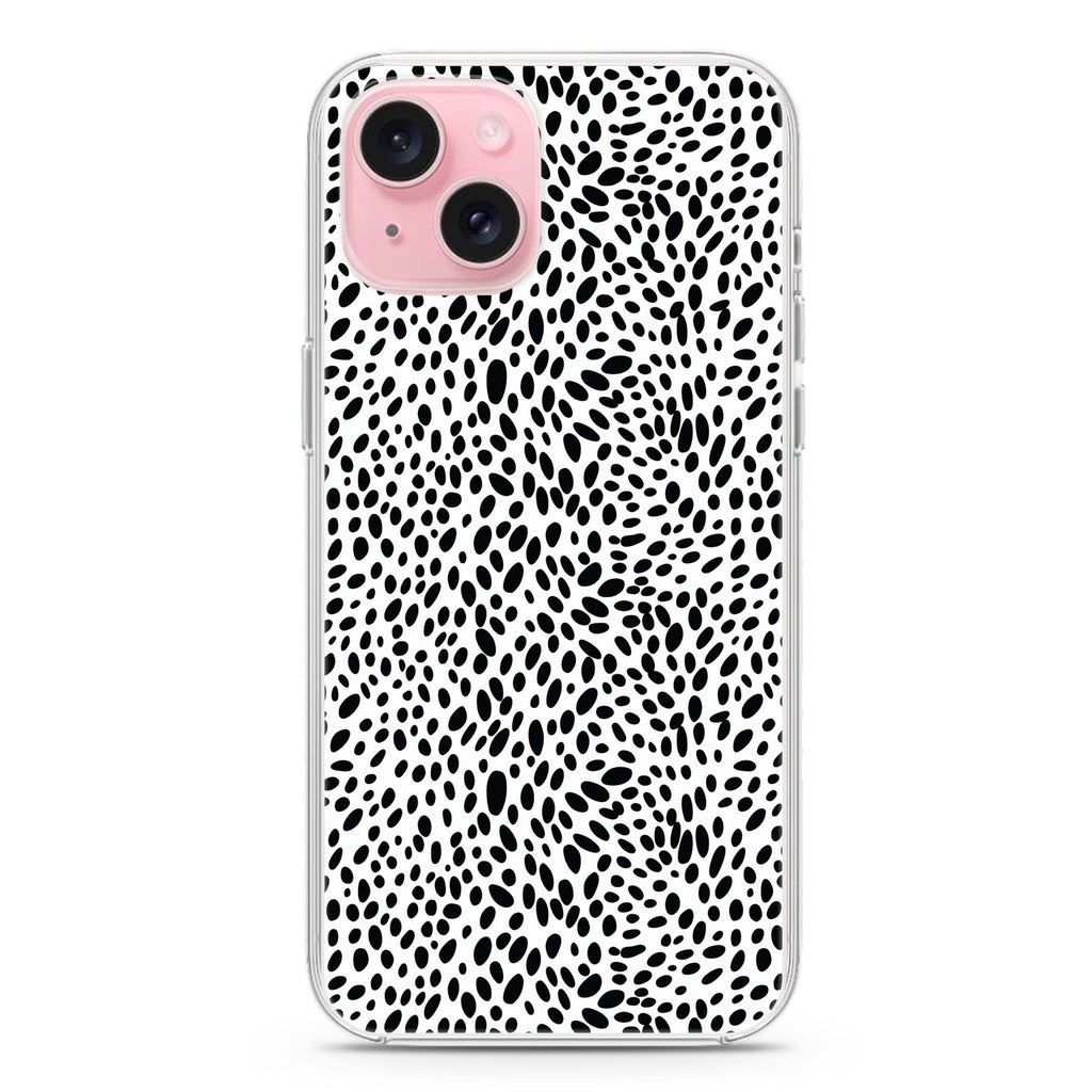 Spotted Elegance iPhone 15 Plus Magsafe 兼容水晶透明保護殼
