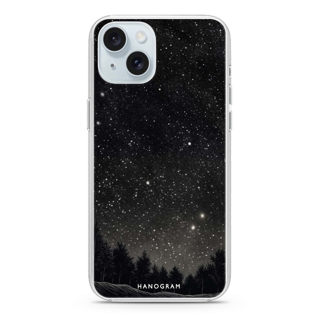 Galactic Gleam iPhone 15 Plus Magsafe 兼容水晶透明保護殼