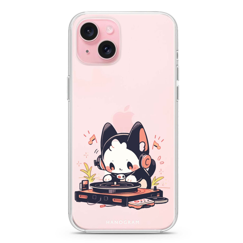 DJ Paws Play iPhone 15 Plus 水晶透明保護殼