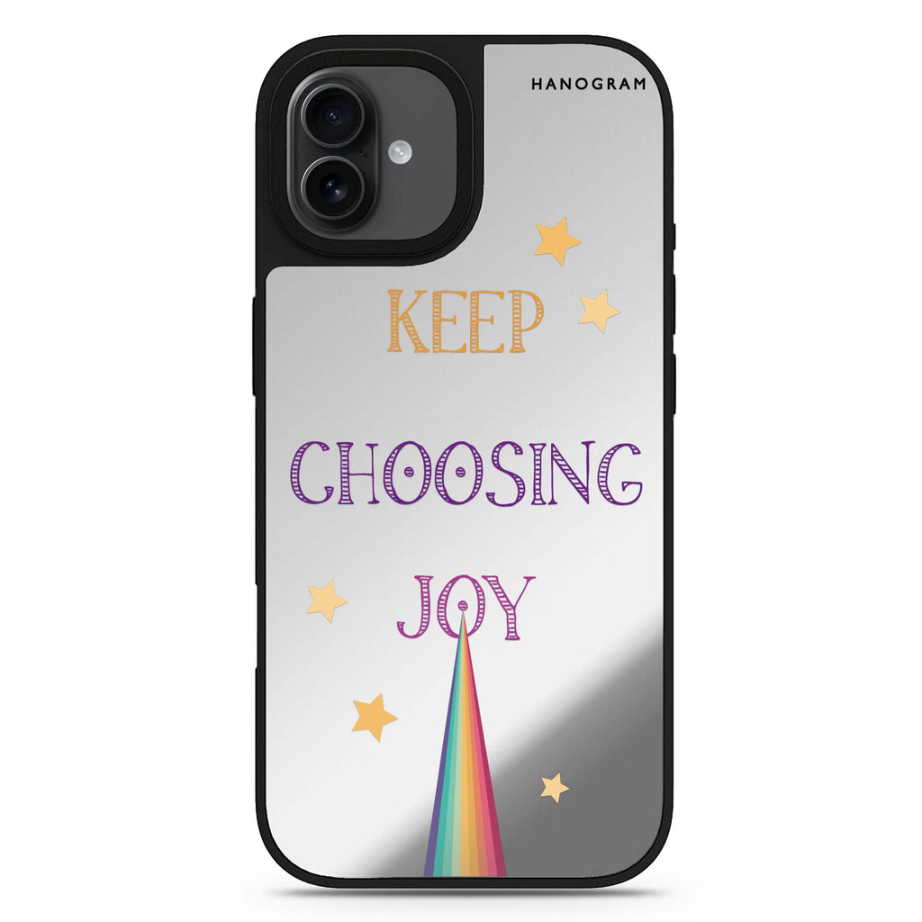 Keep choosing joy iPhone 17 鏡面手機殼 主圖設計