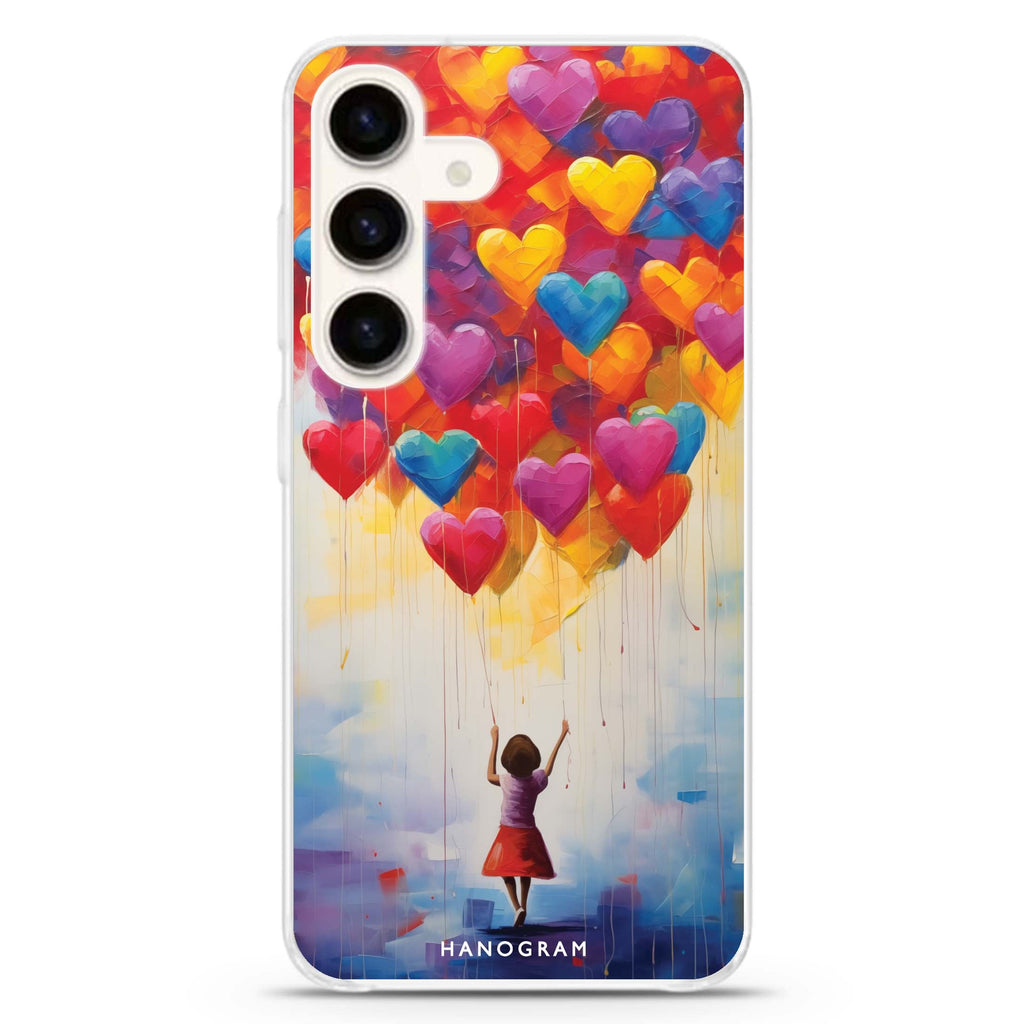 Melting Love Samsung Galaxy S26/S25/S24 水晶透明保護殼正面展示