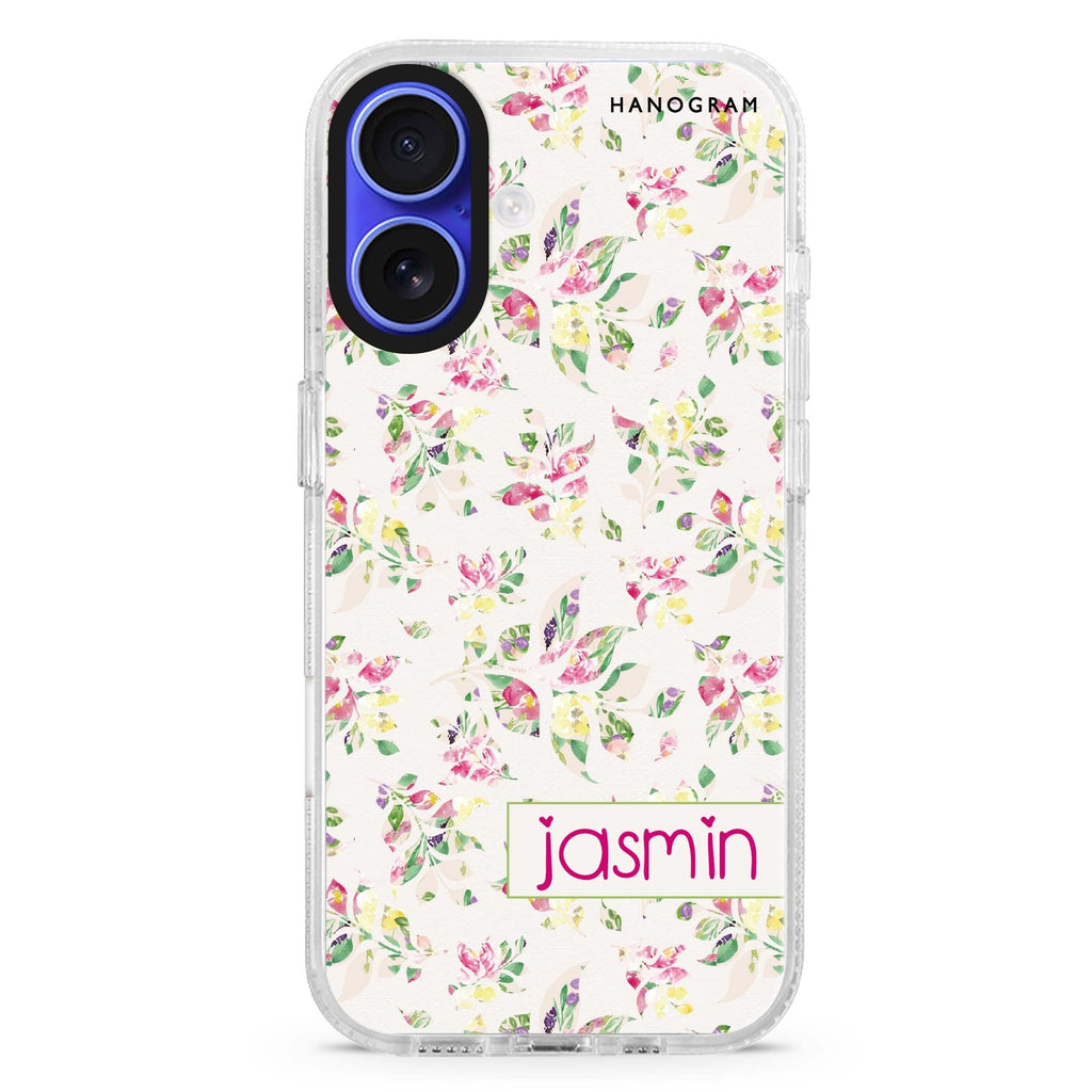 Floral Rain 水晶透明保護殼