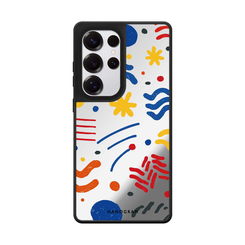Retro Doodle 鏡面手機殼