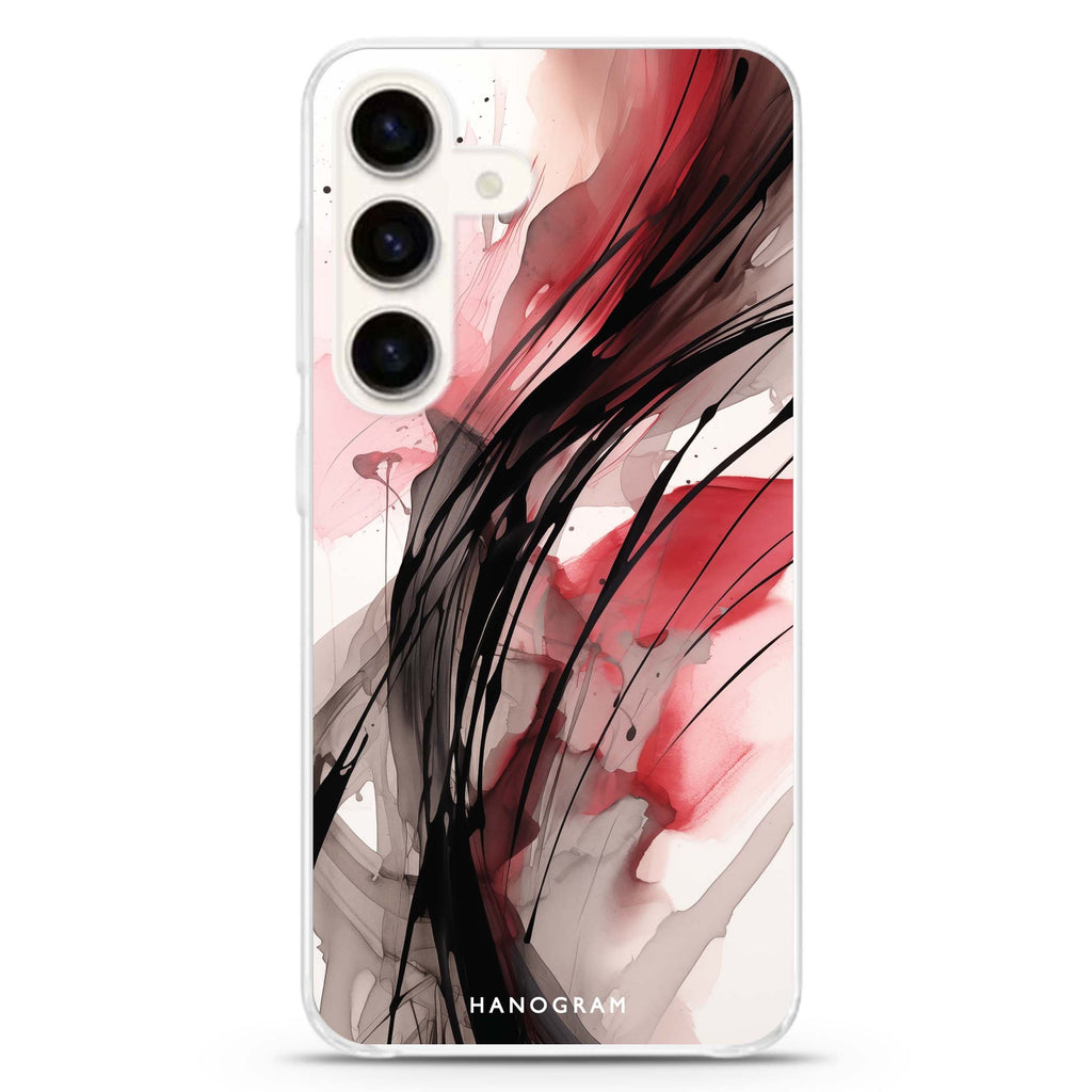 Artisan Strokes Samsung Galaxy S26/S25/S24 水晶透明保護殼正面展示