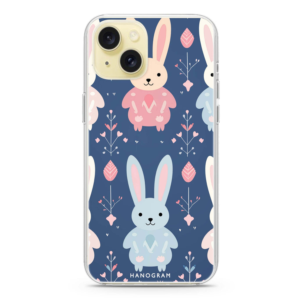 Bunny Bliss iPhone 15 Plus 水晶透明保護殼