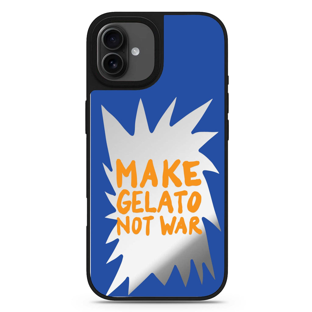Make Gelato Not War iPhone 17 鏡面手機殼 主圖設計