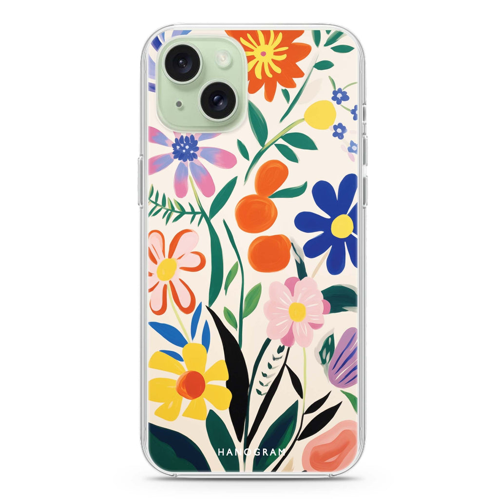 Petal Palette iPhone 15 Magsafe 兼容水晶透明保護殼