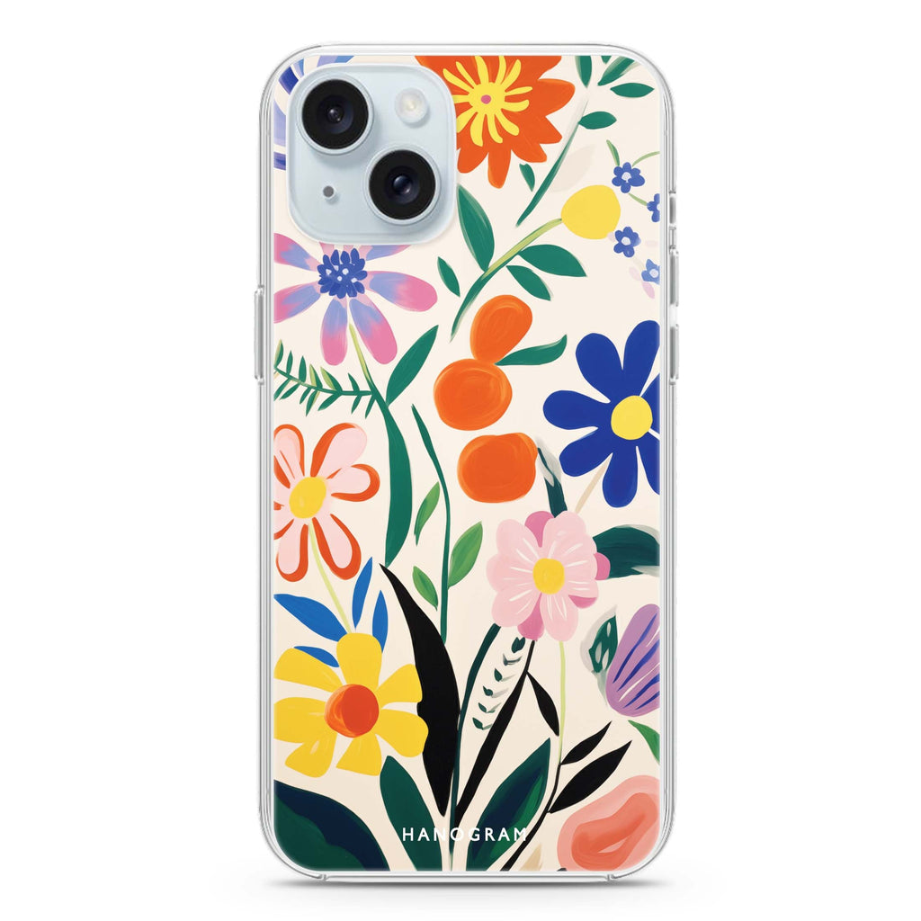 Petal Palette iPhone 15 Plus Magsafe 兼容水晶透明保護殼