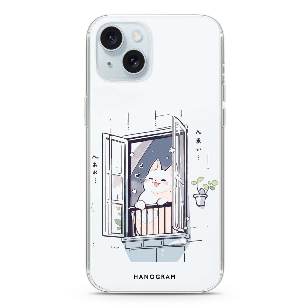 Ledge Lounging Kitty iPhone 15 水晶透明保護殼