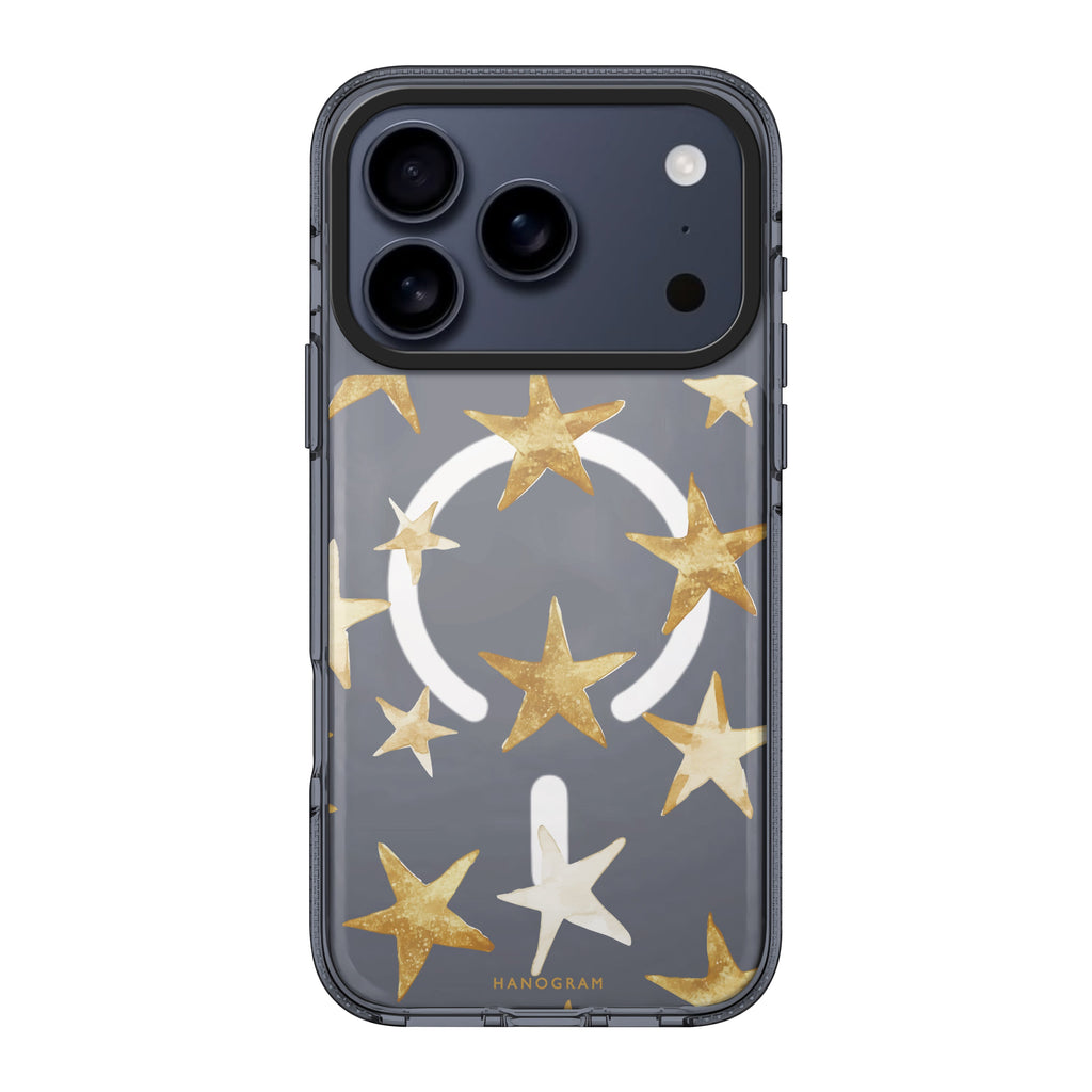 Starlit Whisper iPhone 17 Pro Max MagSafe 水晶透明保護殼 星星圖案設計 圖1