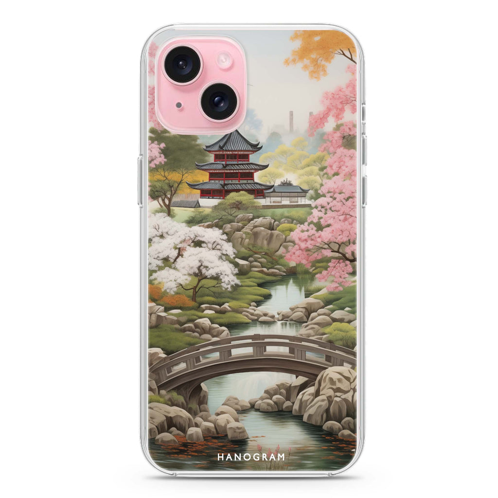 Oriental Blossom iPhone 15 水晶透明保護殼