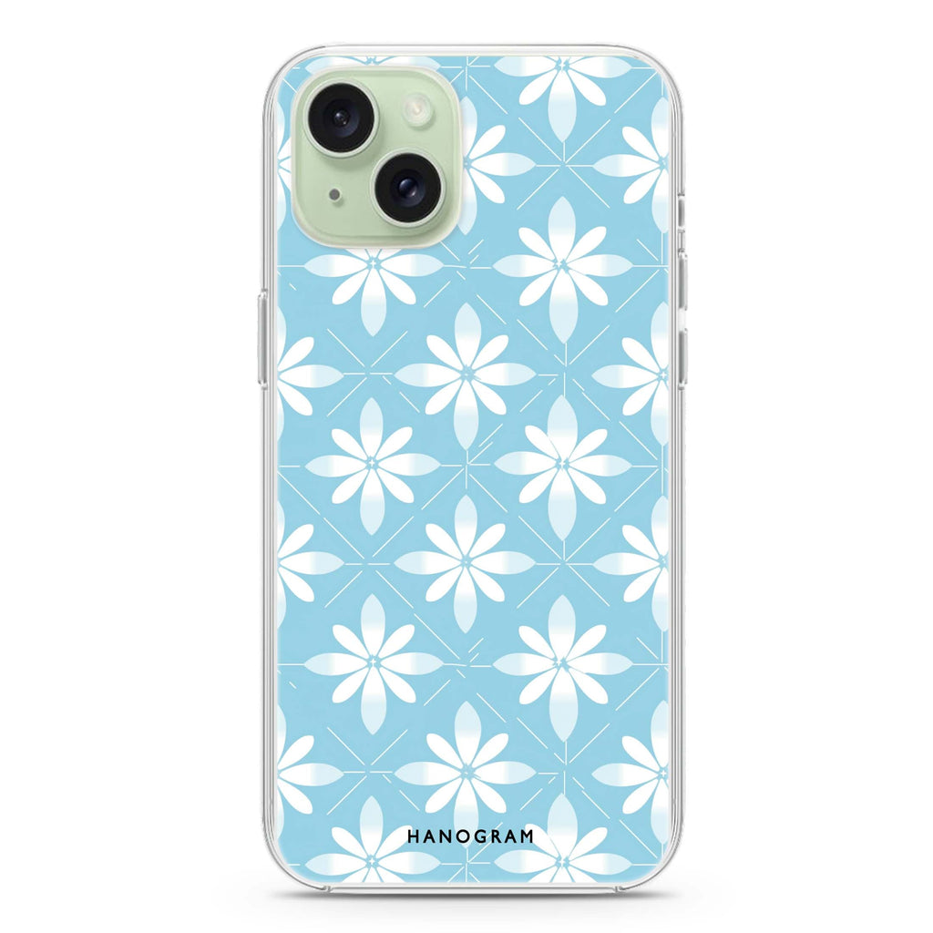 Floral Fusion iPhone 15 水晶透明保護殼
