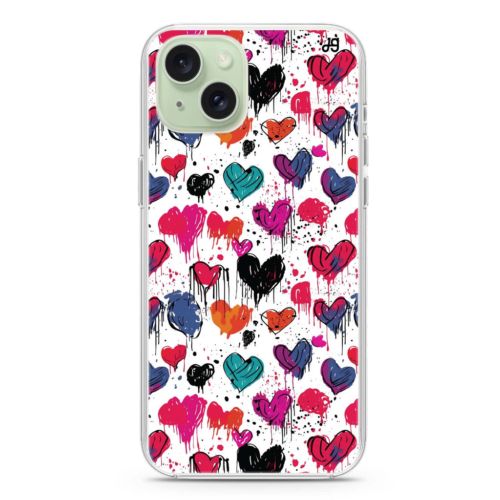 Bleeding Passion iPhone 15 Plus Magsafe 兼容水晶透明保護殼