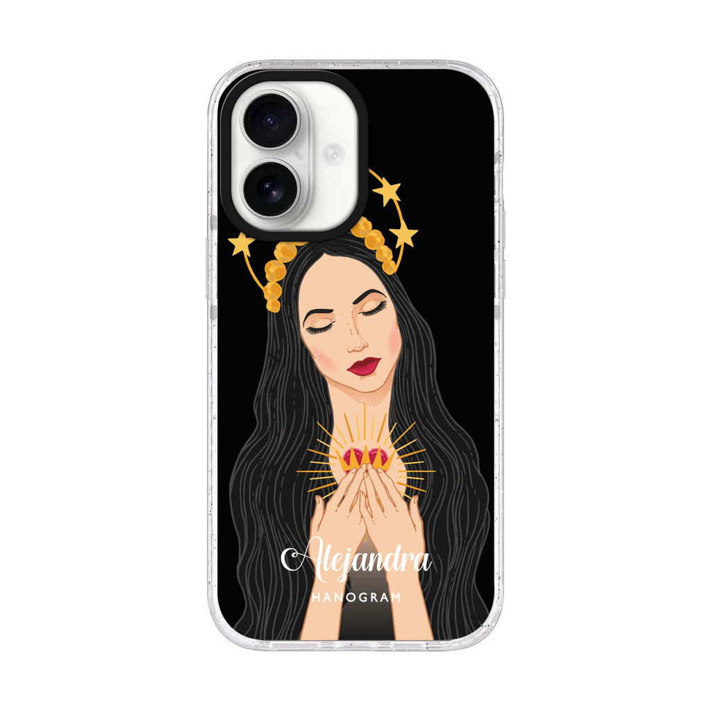 The Virgin Mary iPhone 17 水晶透明保護殼正面展示