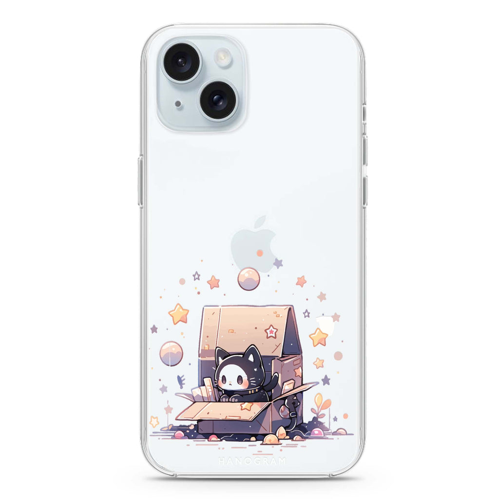 Starship Cat Pod iPhone 15 水晶透明保護殼