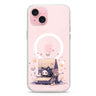 Starship Cat Pod iPhone 15 Plus Magsafe 兼容水晶透明保護殼