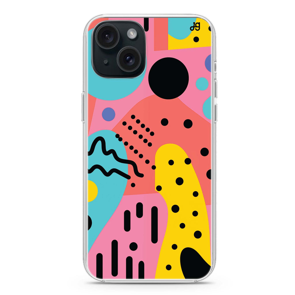 Retro Rhythm iPhone 15 Plus Magsafe 兼容水晶透明保護殼