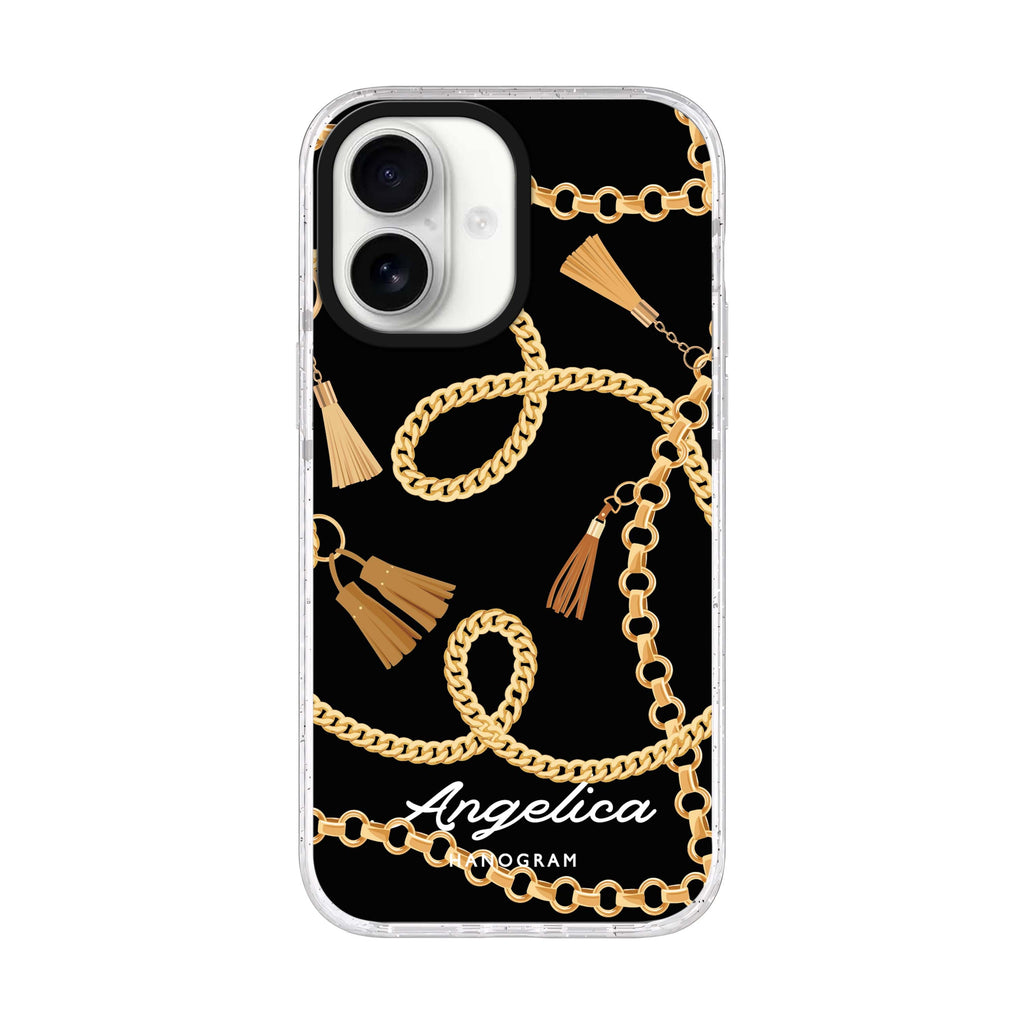 Belt and Chain I iPhone 17 水晶透明保護殼正面展示