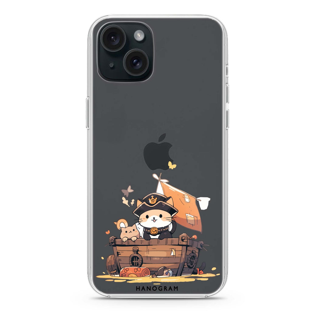 Feline Corsair iPhone 15 Plus 水晶透明保護殼