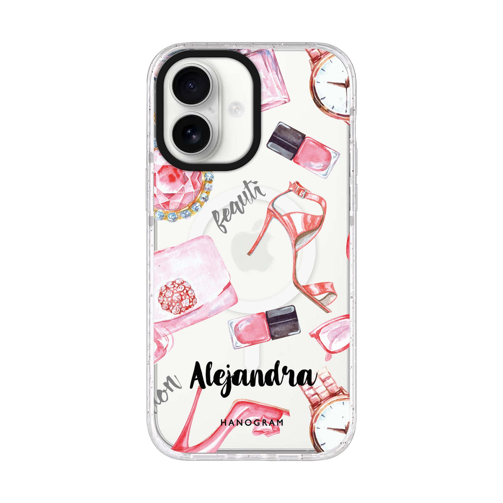 Fashion Sets II iPhone 17 水晶透明保護殼正面展示