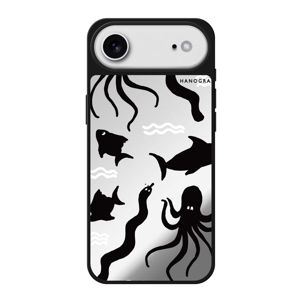 Water, Ocean and Sea Animals 鏡面手機殼