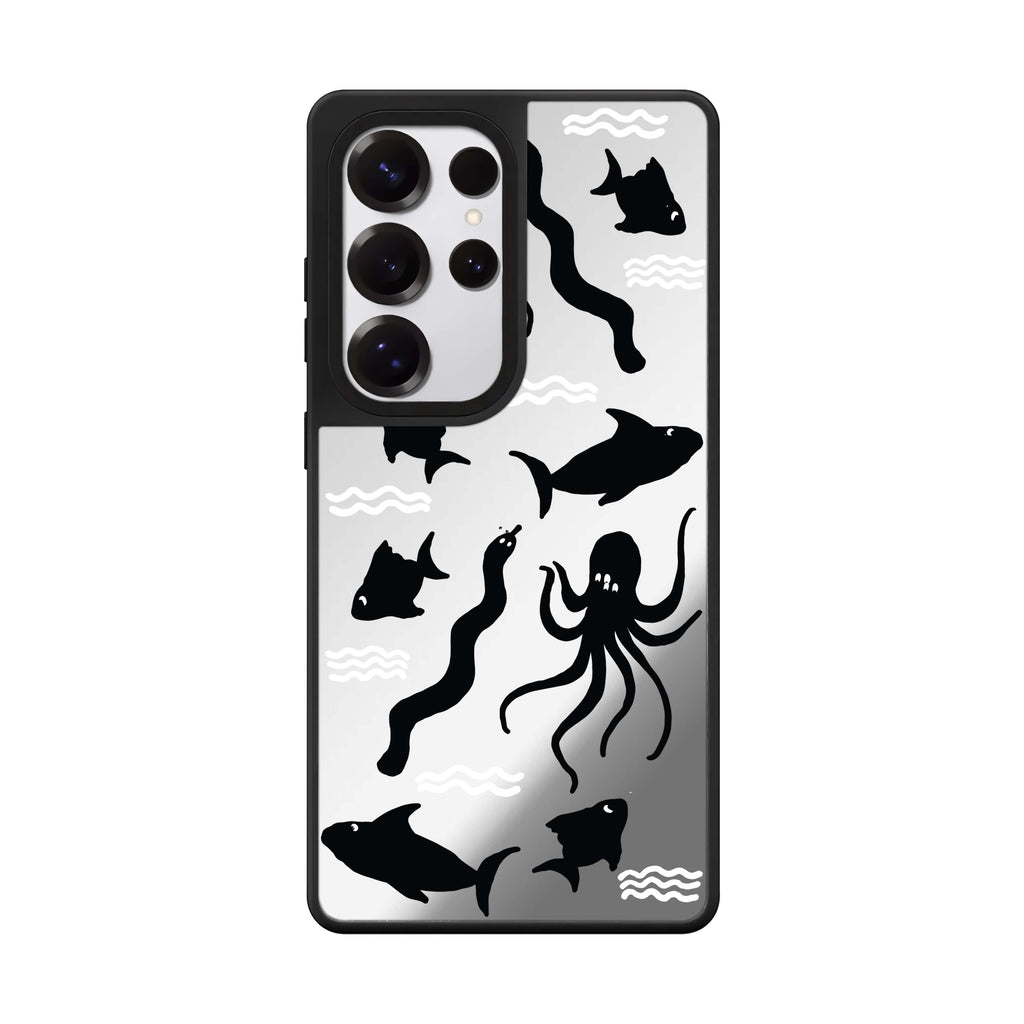 Water, Ocean and Sea Animals 鏡面手機殼